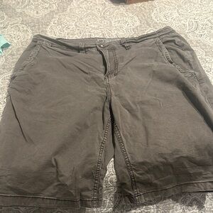BKE Men's Charcoal Flat Front Shorts